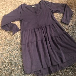 Cotton Dress - Slate blue/grey